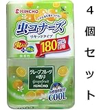 天然にこだわった虫よけ成分　虫コナーズ　リキッドタイプ　１８０日用　グレープフルーツの香り　４００ｍＬ　４個セット