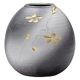 信楽焼 へちもん 花瓶 月夜金彩丸 1-2574