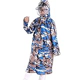 （ヤンググロリ）YOGLY 迷彩 レインコート 子供 キッズ ランドセル対応 こども 用 レインコート ポンチョ かわいい レインウェア ベビー用レイングッズ サイズ