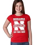 Cornhuskers「ネブラスカHuskers Go Bigレッド" Youth Girls Teeシャツ M レッド