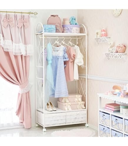 ロマンティックプリンセス ハンガーラックカーテン付き(5杯)／peche