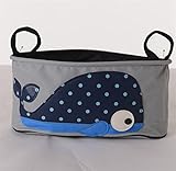 PANCY ベビーカー用バッグ 収納バスケット ミニ バッグ 収納 小物入れ 可愛い 動物 布製 多機能 雑物収納 便利(クジラ）