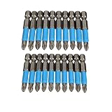 Sndy 20pcs 50 mm PH2 磁気ドライバービット反スリップ六角シャンクドライバー
