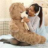 AMIRA TOYS テディベア ぬいぐるみ 特大 ぬいぐるみ大きい くま ぬいぐるみ 巨大ぬいぐるみ くまのぬいぐるみbear big size 170cm（ダークブラウン）
