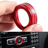 Yutner - Interior Volume Adjust Switch Button Cover Trim Ring Car Styling Sticker For Mercedes Benz 