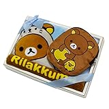 えくぼちゃん(ekubochan) リラックマギフト ふわりタオル＆エコバッグセット (サックス)