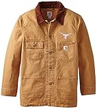 NCAAテキサスLonghorns Boy 's Weathered Chore Coat ブラウン