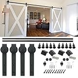 co-z 13 " 4ローラースライドドアハードウェア(ブラック)