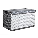 Bacatiアローズストレージ玩具チェスト、ホワイト/グレー