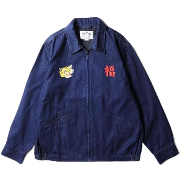 Amazon | [ヒューストン] 別珍スカジャン ベロア生地 スーベニア