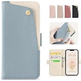 CASSYOOK 適合 いphone12 ケース 手帳型 スマホケース iphone 12 /12pro 手帳型 ケース おしゃれ iphone 12 カバー 手帳型 アイフォン12 ケース 手帳型 あいふぉん12ケース pro 高級PUレザー 全面保護 表面ポケット便利 カード収納 スタンド機能(ブルー)