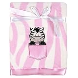 Tadpoles Animal Print Baby Blanket, Pink Zebra (Discontinued by Manufacturer)