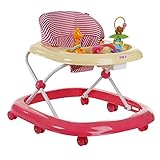 DULPLAY 安全 1 歩行器 ベビー,徒歩、試合 2-1 でウォーカー 容易な貯蔵 活動ウォーカー 7-18 ヶ月に適して ロール オーバーを防ぐため- 28x24x22inch