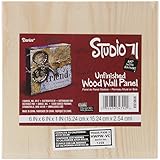 Darice Unfinished Wood Wall Panel, 6 by 6-Inch [並行輸入品]