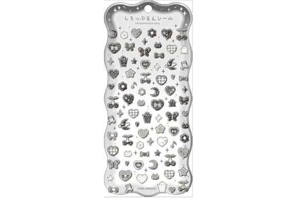 カミオジャパン シール しろっぷるんシール ものくろっぷる 231148