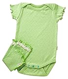 yuga☆【箱入り】「やわらかボディ 70cm + レッグウォーマー Mサイズ 2点セット セージ染め」 オーガニックコットン100% 天然染め ベビー 服 子ども服 キッズ 女の子 男の子 兼用 ボ