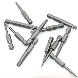 12ピース/セットセキュリティビットセット改ざん防止ドライバードリルビットスクリュードライバービットトルクスフラットヘッド1/4 "ヘキサドライバビット