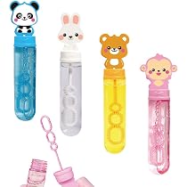 Amazon | シャボン玉 動物 ミニ しゃぼん玉 スティック3連リング (全