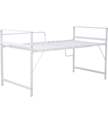 超人気！ロフトベッド シングル パイプベッド コンセント付き 北欧風 White Amazon｜Laovyarw ロフトベッド シングル パイプベッド コンセント付き