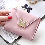 日本のかわいいウサギのハープの女性短い財布 (蘭)
