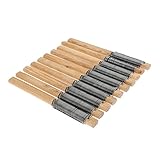 10個 木工ファイル 粗いラスプ シングルライン 彫刻 シャンクツール ハンドツール