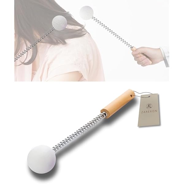 Amazon.co.jp: 肩たたき棒 ボール トントン 木製 孫の手 マッサージ
