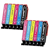 SAT-6CL 互換インクカートリッジ SAT さつまいもサツマイモプリンターインク SAT 6色セット*2(合計12本) 大容量 残量表示 個包装 対応EP-712A EP-713A EP-714A EP-715A EP-716A EP-812A EP-813A EP-814A EP-815A EP-816A