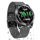【2018年最新型・多国言語対応】スマートウォッチ 心拍計 血圧計 血中酸素 活動量計 多機能...