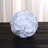 elegantstunning ウェディング造花　可愛い バラの造花　壁掛け籐　装飾まり　ロマンチック人造飾り花　かわいい模造吊り花　家居インテリア　作り花　ホワイト