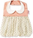 ニヴァ niva おしゃれスタイ・ビブ 女の子用 タイニードットシフォン アイボリー