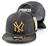 ニューヨーク・ヤンキースMLB American Needle Limited EditionデニムNight調整可能なスナップバック帽子