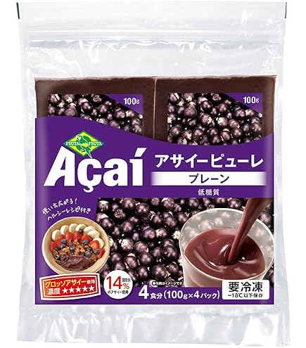 Amazon | フルッタフルッタ 冷凍 アサイー 加糖 ピューレ 1kg Amazon | フルッタフルッタ 冷凍 アサイー 加糖 ピューレ 1kg