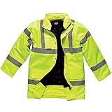 (ディッキーズ) Dickies メンズ 高視認性 夜光/蛍光/光反射 プレミアムハイビズセーフティージャケット 安全反射ジャケット 夜光・蛍光セーフティーコート 作業服上着 道路工事・建設・警備 男