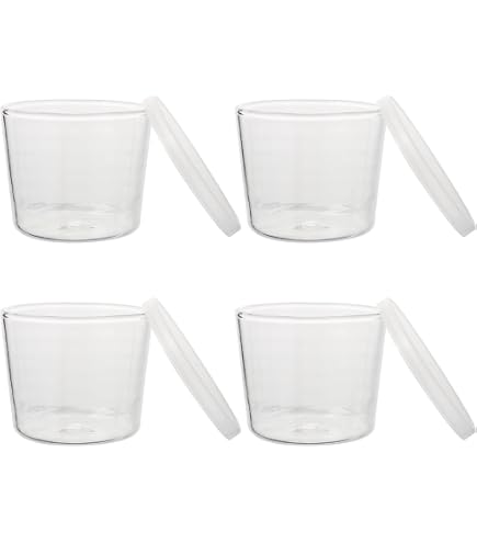 Amazon | 耐熱ガラス プリンカップ 150ml シリコン蓋付 6個セット