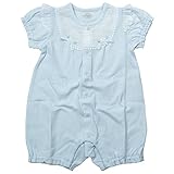 《初夏盛夏対応》(日本製) Pample Mousse(パンプルムース) リップル天竺半袖カバーオール 60cm/SA NO.DP-72505