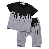 mioim 子供服 ベビー服 上下セット ｔシャツ トップス ロングパンツ ズボン パンツ ボーイズ スポーツ 運動会 男の子 女の子 ガールズ 70 80 90 100 (100CM)