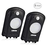 Ledgle LED Solar Light Motion Sensor, Night Wall Light, Security Lighting with PIR, 150lm, Pack of 2