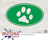 JINTORA ステッカー/カーステッカー - PAW PRINT CIRCLE - Chat - PAWプリントサークル - チャット - 139mm x88mm - JDM/Die cut - 車