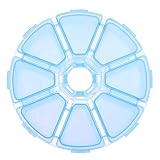 Everpert 小物収納ケース ジェル ネイル用品 化粧品 薬 小物入れ 多用途小型収納 仕切り 8箇 円型 可愛い テーブル整理 透明
