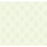 York Wallcoverings WA7708 Waverly Classics Hampton Trellis Wallpaper, Sea Foam Green/Cream by York W