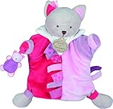 ＤＯＵＤＯＵ　DC2349 キャット　パペット　ウィズ　ラベル ラベルをたくさんつけたネコのパペットです ｻｲｽﾞ	H約20cm