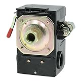 Hommy 0.5-0.8Mpa 1/4 NPT 1-ポートエアーコンプレッサー圧力スイッチ制御バルブ