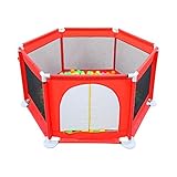 トトハウス(TOTO HOUSE) ベビーサークル 赤ちゃん用安全柵 ベビーサークル プレイヤード ベビーフェンス 六角形 洗えるソフトベビーサークル 安全グッズ　ボールプール セーフティ