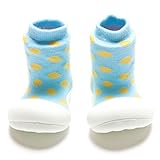 AD04-Sky [ ポルカドット ] Attipas [ アティパス ] ベビーシューズ S(10.8cm)：4.スカイ