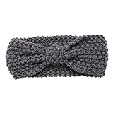 Domybest Domybest 子供のヘアバンド、 手織りのヘアバンド 暖かく保つ (グレー)