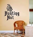 トップ販売デカール – 価格Reduced : Huntingナット文字レタリングwith Deer Buckイメージ動物狩猟ハンターMan Gun画像アート – 女の子のレディース子供用ベッド部屋ス