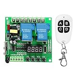 ILS - 220V Motor Reversing Control Board Radio Remote Control Relay Delay Timing Cycle Module