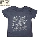 【MAPTOTE】 Toddler SS Tee【マップトート】 トドラー Tシャツ New York City-Navy 2(90)