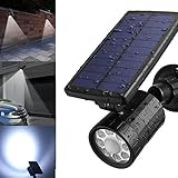 ARILUXソーラー8 LED PIRモーションセンサースポットライト屋外防水景観ガーデンウォールライト4モード