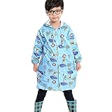 キッズ 子供用 レインコート リュックサックのレインウェア フード付きレインポンチョ かっぱ レインコート 雨合羽